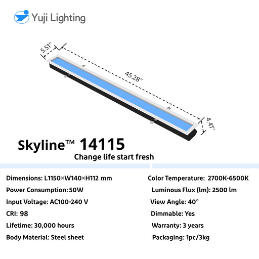Yuji CRI 93 36W 14115 Roof light Ceiling Light 2700K-6500K