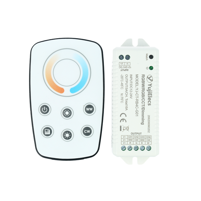 YujiElecs™ Remote Control Dimmer Kit for Single Color/Bi-color LED Strips - Pack: 1pc