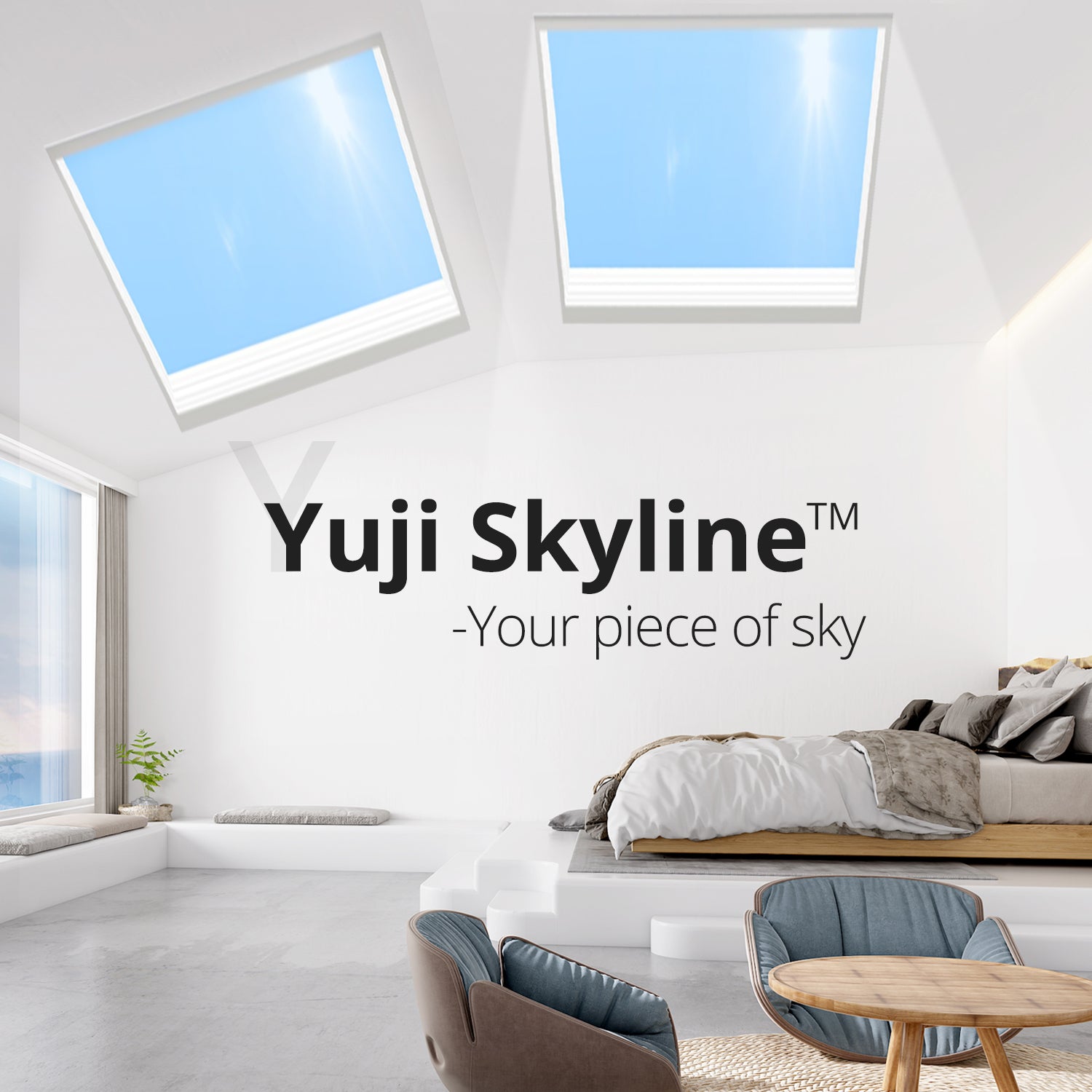 Yuji Skyline™ CRI 93 72W 6060 Rooflight Ceiling Light 2700K-6500K