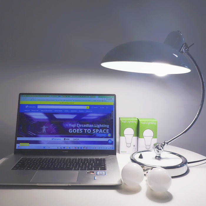 Yujileds WELL24™ Day A19/A60 Functional Lighting with Space Station Technology11W Dimmable Energy LED Bulb 4000K