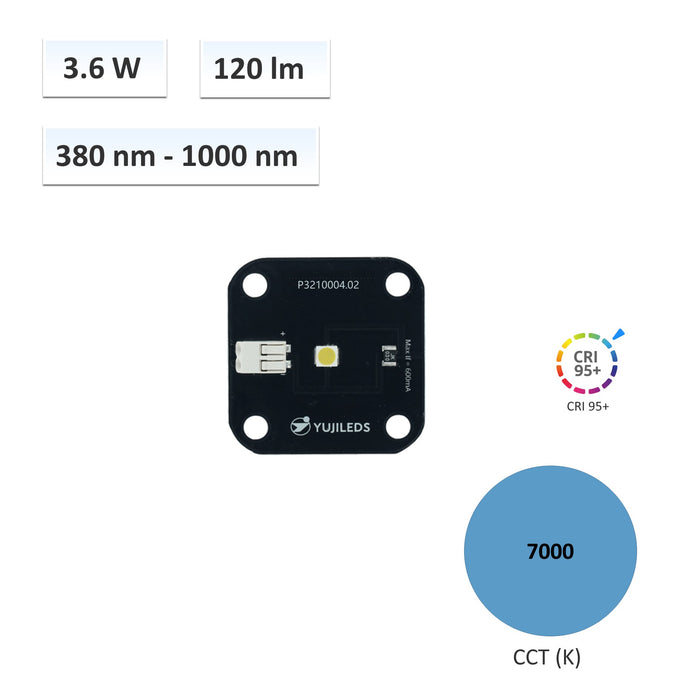 YUJILEDS® Full spectrum (380nm-1000nm) 5050 LED SMD with PCB