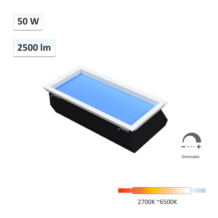 Skyline™ CRI 98 50W 3060 Rooflight Ceiling Light 2700K-6500K