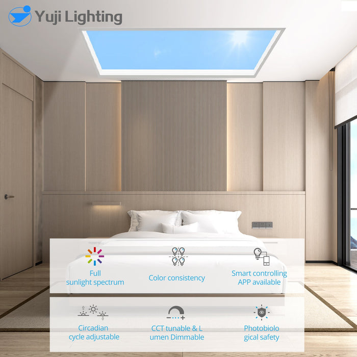yujileds CRI 93 36W Rooflight Ceiling Light 2700K-6500K
