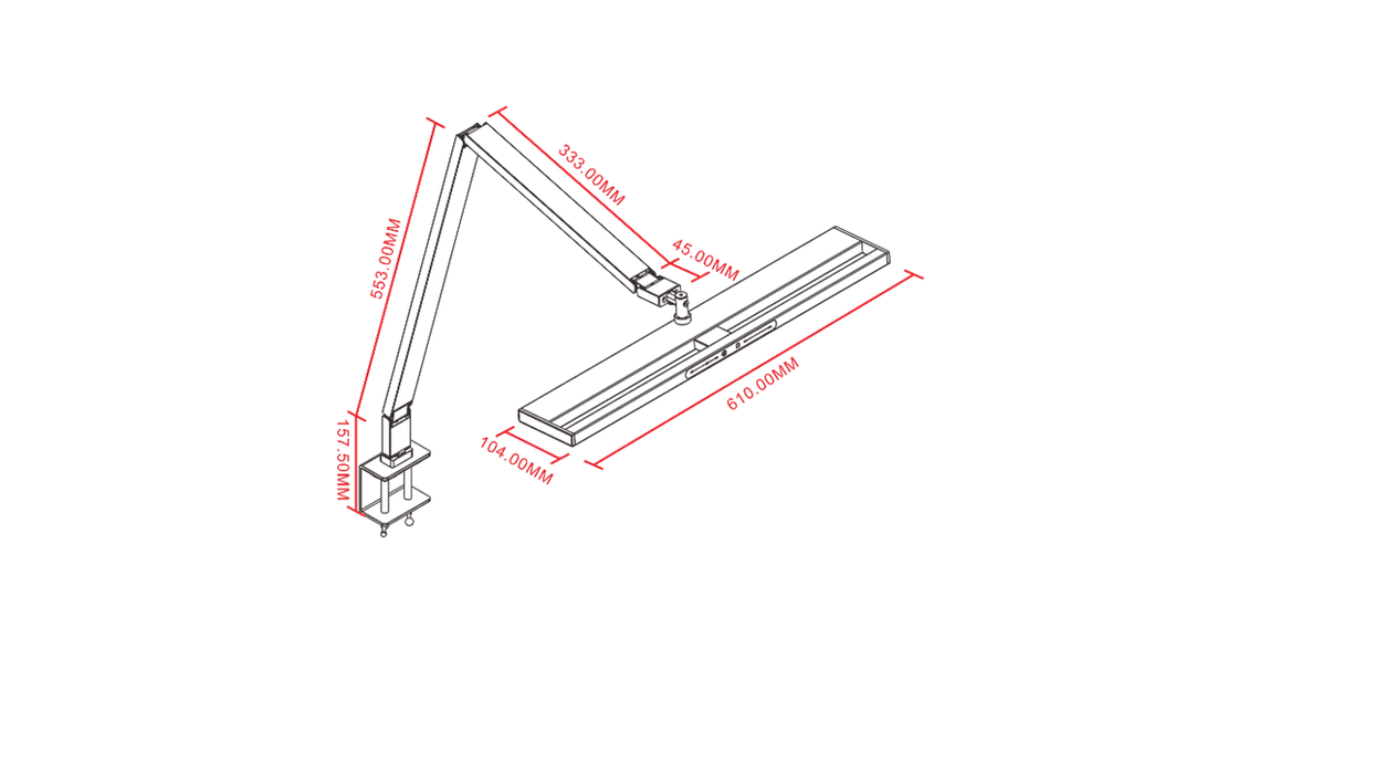 NormLite™ ISO Compliant Standard Light Source Full Spectrum CRI 99 Professional 2700K-6500K Task Lamp for Art and Craft