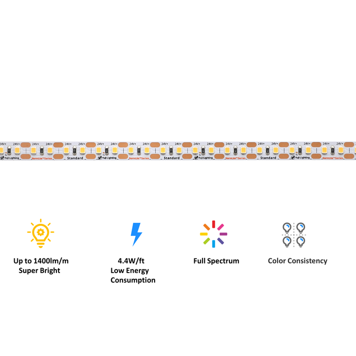 NormLite™ Full Spectrum High Efficacy D50 Standard Illuminant LED Flexible Strip 5000K