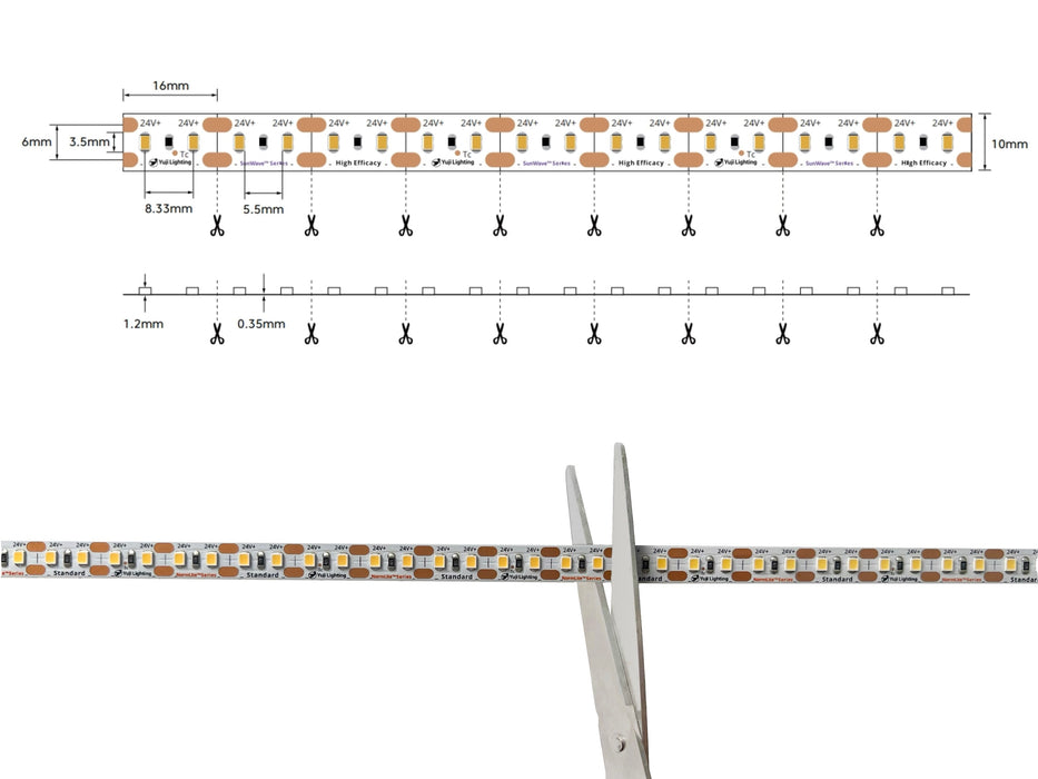 NormLite™ Full Spectrum High Efficacy D50 Standard Illuminant LED Flexible Strip 5000K