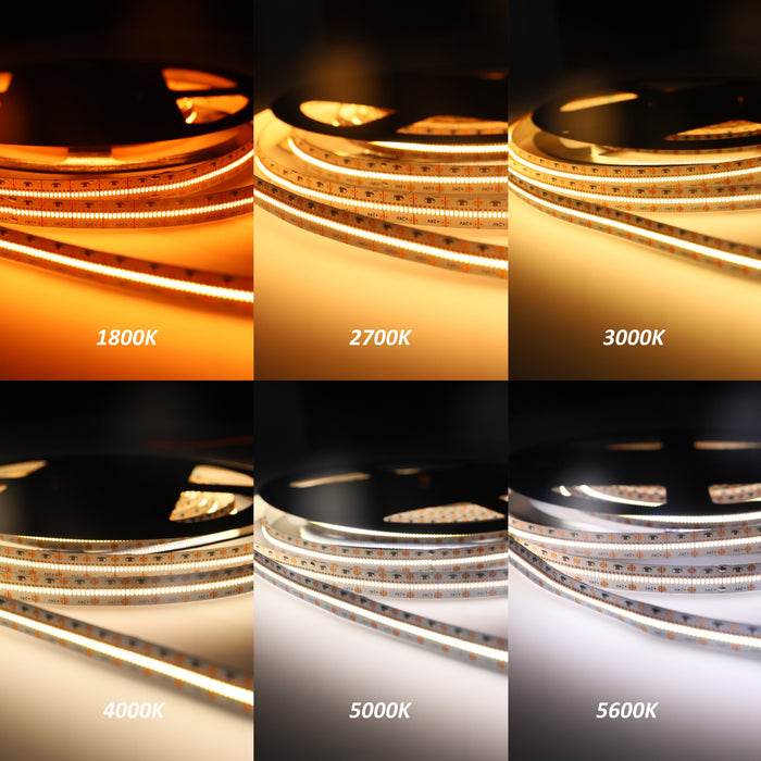 CRI-Max™ CRI 95+ High Brightness LED Flexible Strip 1800K 2700K 3000K  - 700 LEDs/m 