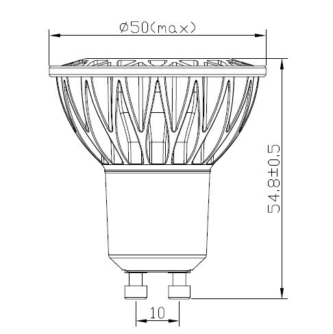 YujiLights™ High CRI 95+ GU10 6W Dimmable LED Spotlight
