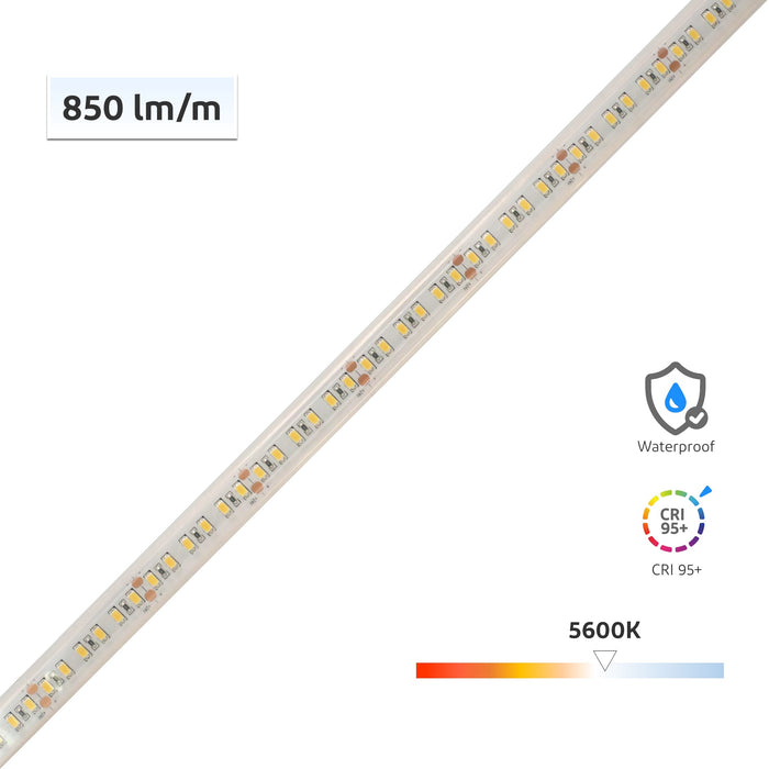 yujileds CRI-MAX™ CRI 95+ IP65 Waterproof LED Flexible Strip 5600K cool white