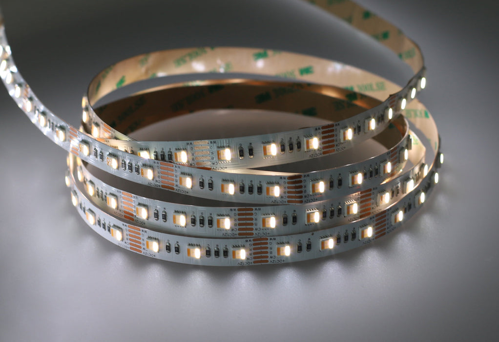YUJILEDS® VarySpec™ 5-in-1 RGBWW High CRI 95+ 12V Full Gamut LED Strip