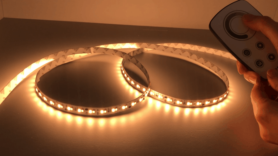 High CRI 95+ Dim to Warm LED Flexible Strip 1800K to 3000K -  Human Centric Lighting