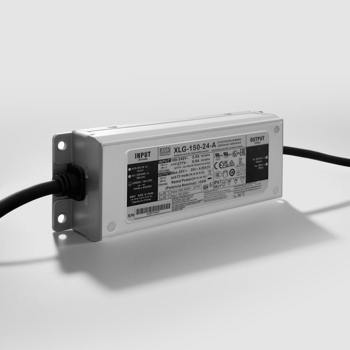 MEAN WELL IP67 Waterproof LED Constant Power Supply for LED Strips, 150W - Pack: 1pc