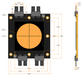 YUJILEDS® CRI 95+ High Power 1500W Flip Chip COB LED 3200K 5600K - 480H