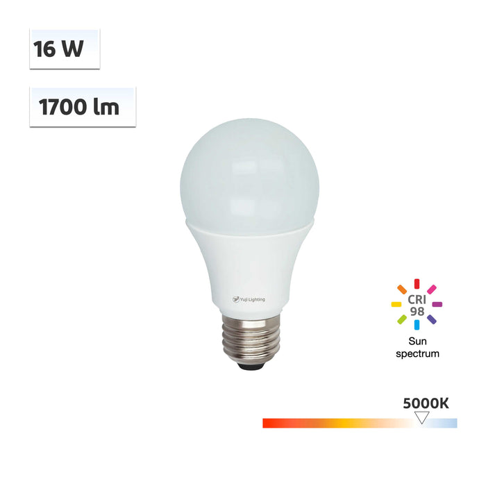 SunWave™ CRI 98 A70/A21 Flicker-Free High Brightness Wellbeing Lighting 16W LED Bulb 5000K - 4pcs/8pcs