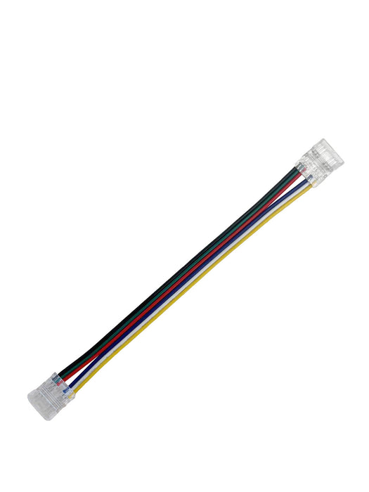 YujiLights™ 6-pin LED Solderless Connector for 5-in-1 RGBWW LED Flexible Strip – Pack: 5pcs/10pcs