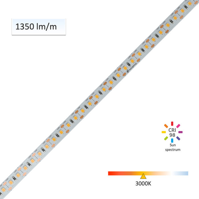 SunWave™ CRI 98 High Efficacy High Brightness LED Flexible Strip 3000K - 5m/Reel