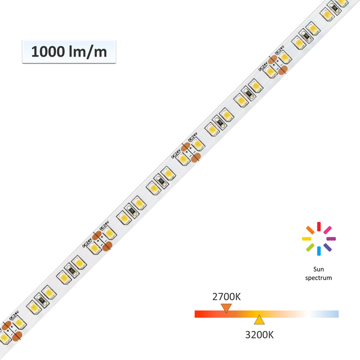 yujileds sunwave CRI 98 LED Flexible Strip 2700K 3200K