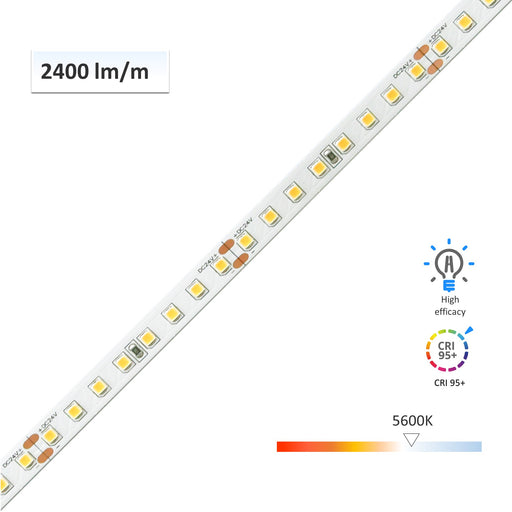 CRI 95+ High Efficacy High Brightness LED Flexible Strip 5600K