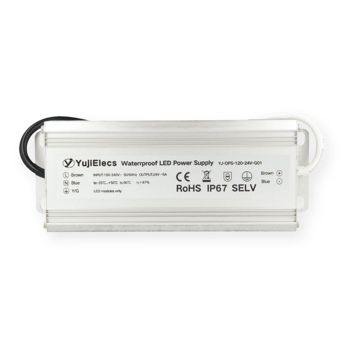 YujiElecs™ IP67 Waterproof Power Supply for LED Strips, 120W