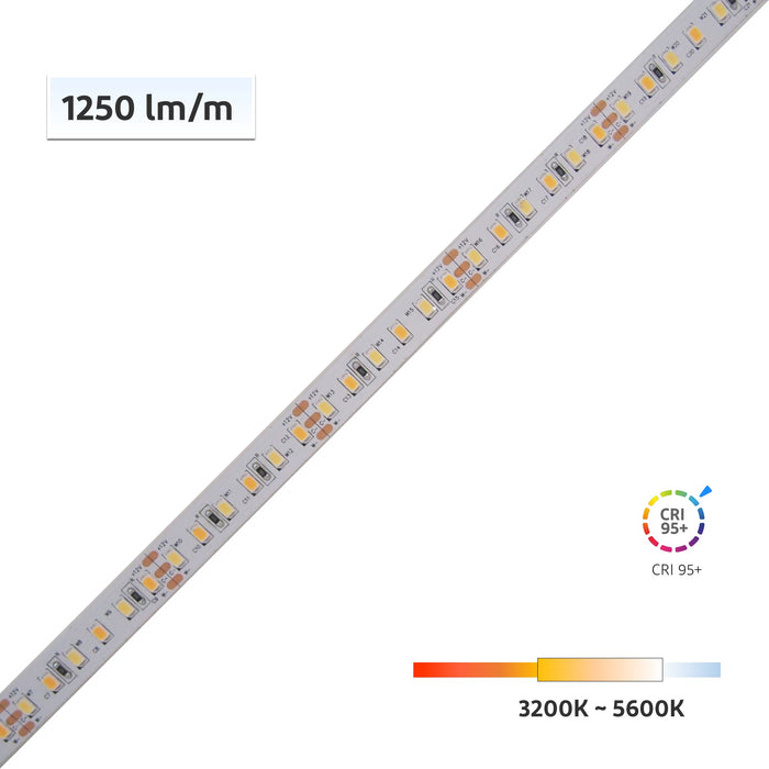 LED Streifen 5m, 3000K, 24V 96W IP20, dimmbar, 2216