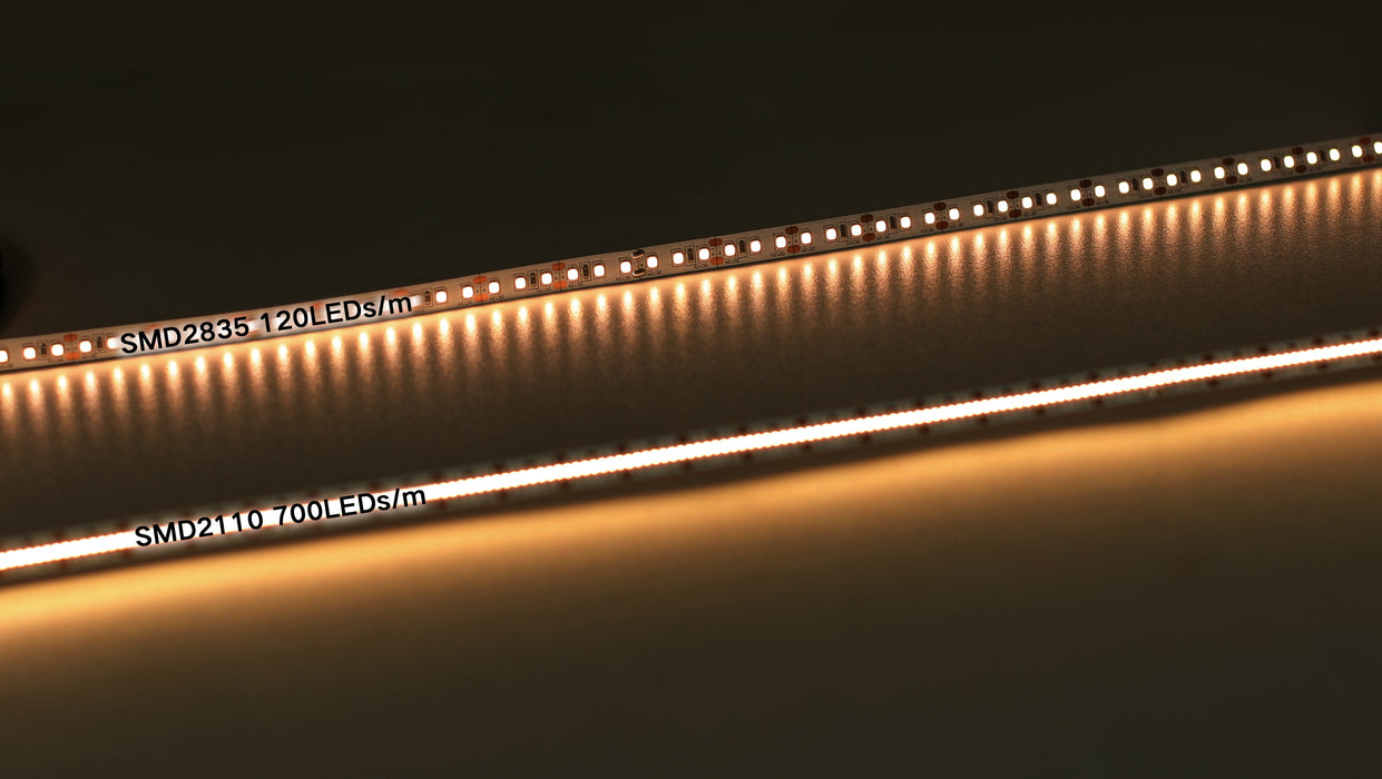 YUJILEDS® High CRI 95+ 2110 LED Flex Strip 24V- 420 LEDs/meter
